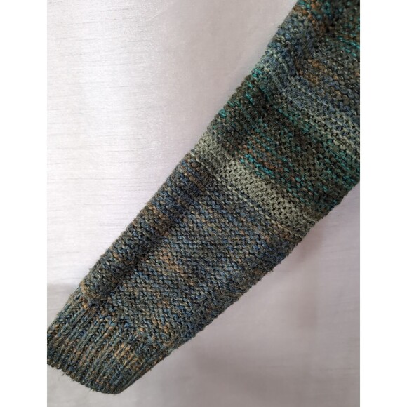 Mossimo Oversize Sized L Crew Neck Pullover Sweater Blue/Green Tones Long Sleeve - Picture 12 of 14